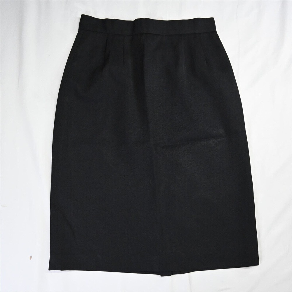 Mark Shale High Waist 12 Black All Season‎ Wool Career Womens Straight Skirt